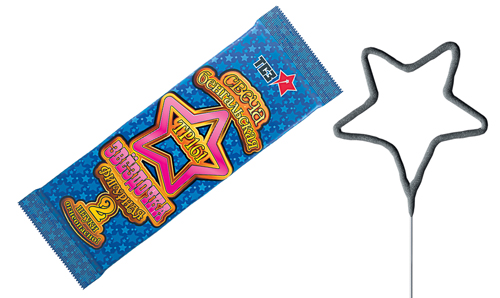  Бенгальские свечи фигурные 2 шт "Звездочка"  в Димитровграде